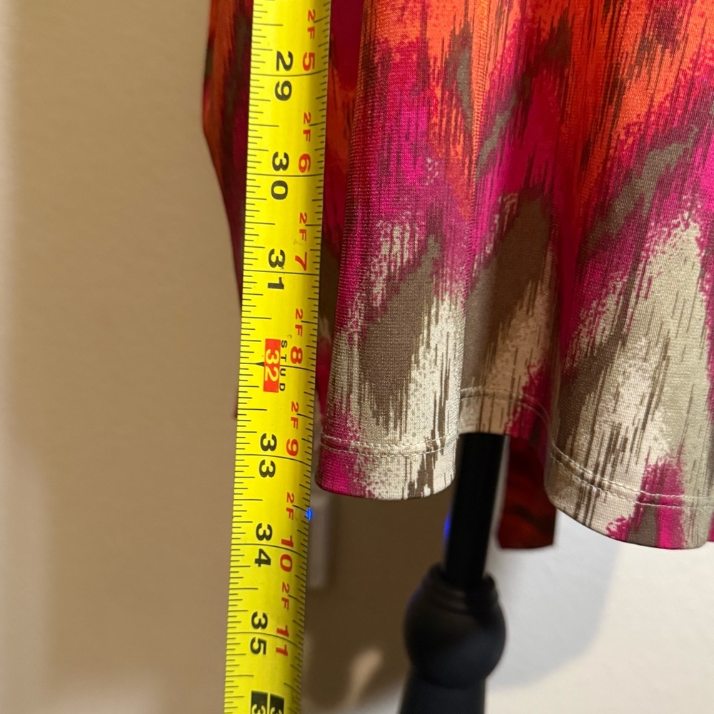 Michael Kors Multi-color Chevron Pattern Tie-Dres… - image 10